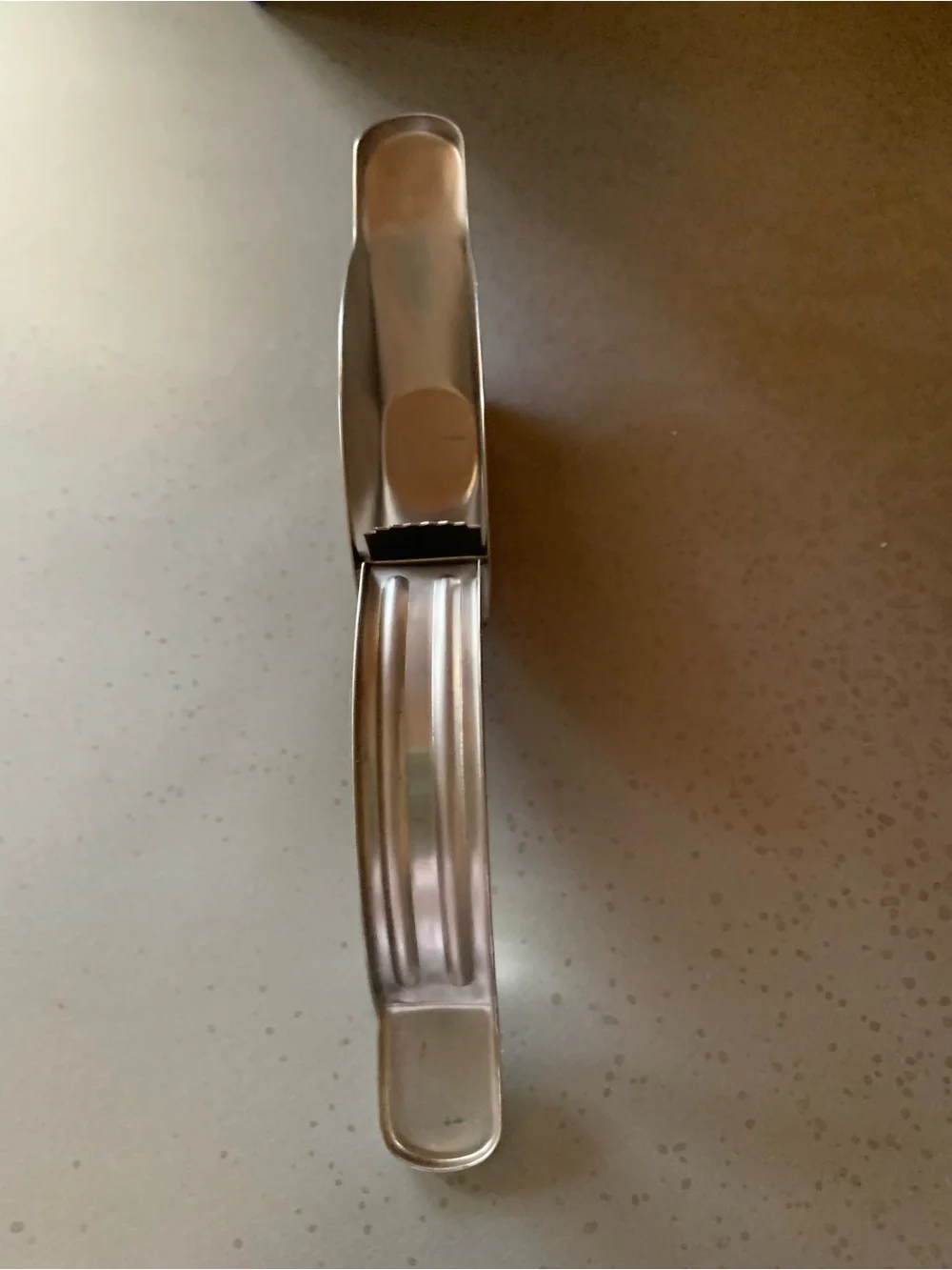 Stainless Fish shaped lemon squeezer and a Good Cook 9.5 inch meat tenderizer.